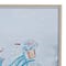 Blue Polystone French Country Framed Wall Art, 24" x 23"